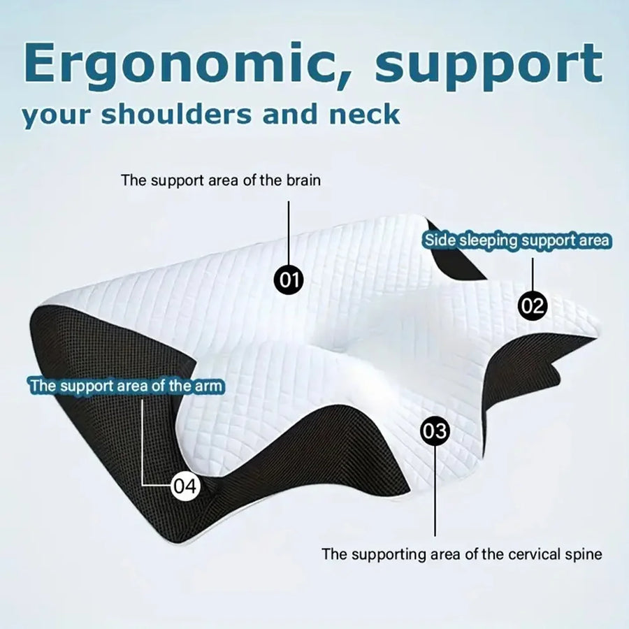 DRIFTWELL Cervical Memory Foam Pillow for Neck Pain & Better Sleep